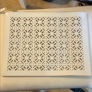 Tory Burch wristlet makeup bag